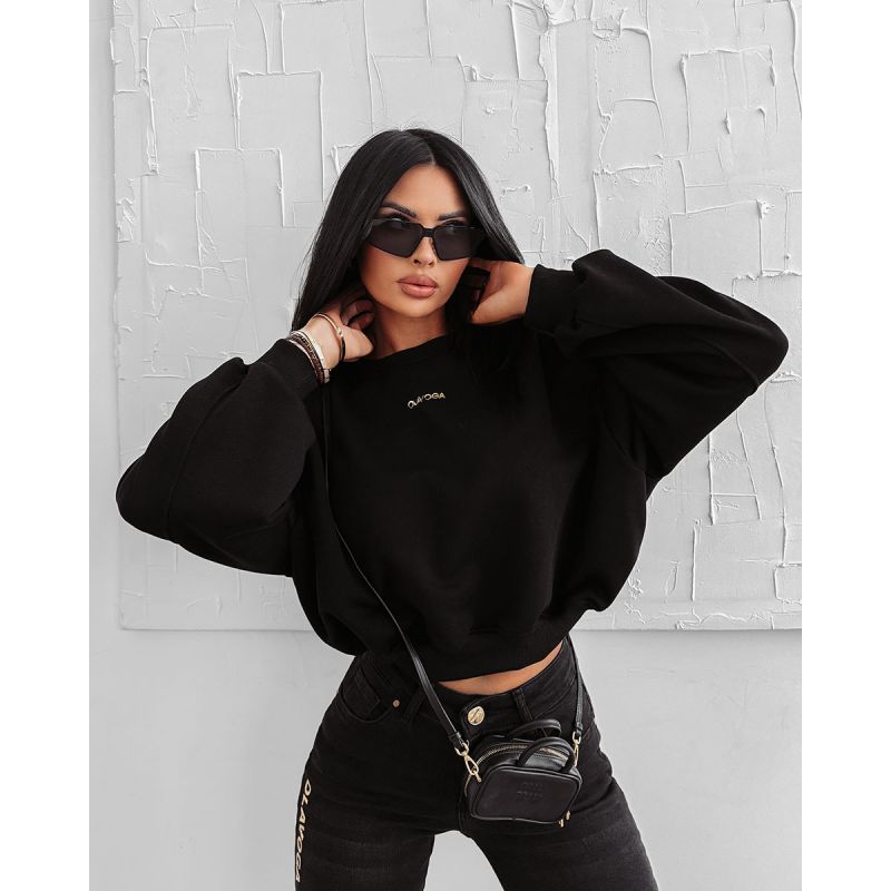 Bluza damska OLAVOGA GRAV 2025 czerń - FashionPlace - 1