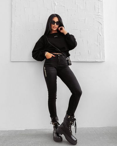 Bluza damska OLAVOGA GRAV 2025 czerń - FashionPlace - 3