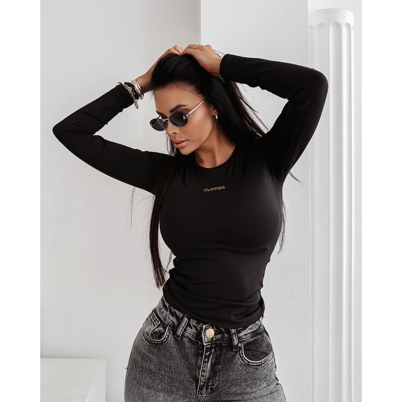 Bluzka damska OLAVOGA SIMBI 2025 czerń - FashionPlace - 1