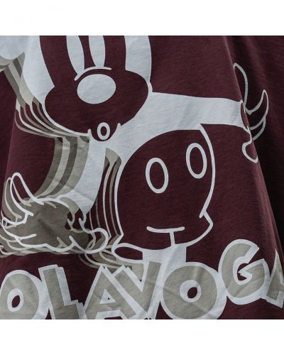 T-shirt damski OLAVOGA BESCO 2025 burgund - FashionPlace - 5