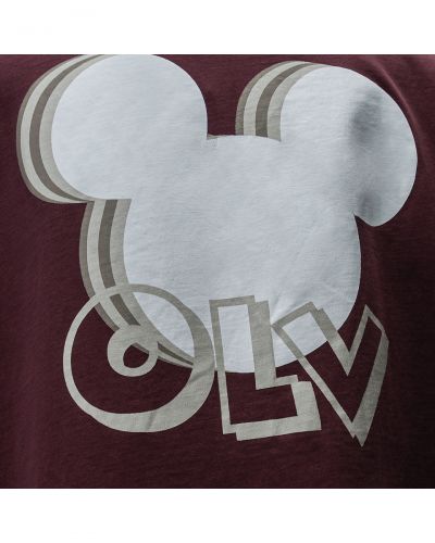 T-shirt damski OLAVOGA BESCO 2025 burgund - FashionPlace - 6