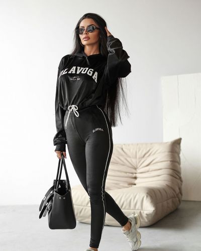 Komplet damski OLAVOGA HANA 2025 czerń - FashionPlace - 1