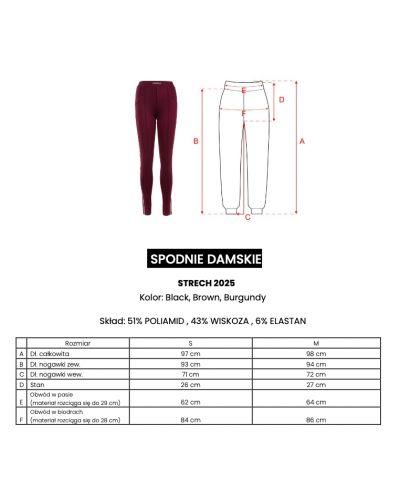 Legginsy OLAVOGA STRECH 2025 czerń - FashionPlace - 9