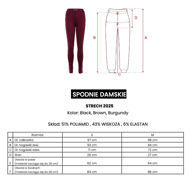 Legginsy OLAVOGA STRECH 2025 czerń