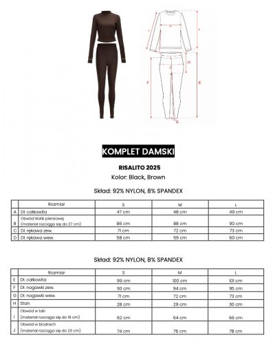 Komplet damski OLAVOGA RISALITO 2025 brąz - FashionPlace - 10