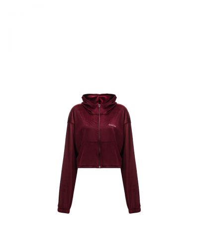 Komplet damski OLAVOGA VELVET WOOD 2025 burgund - FashionPlace - 7