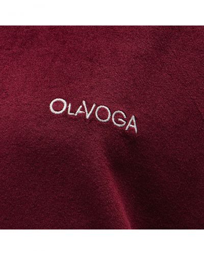 Komplet damski OLAVOGA VELVET WOOD 2025 burgund - FashionPlace - 8