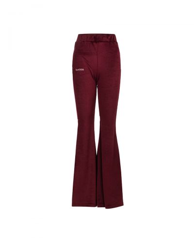 Komplet damski OLAVOGA VELVET WOOD 2025 burgund - FashionPlace - 9