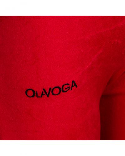 Komplet damski OLAVOGA VELVET WOOD 2025 czerwień - FashionPlace - 4