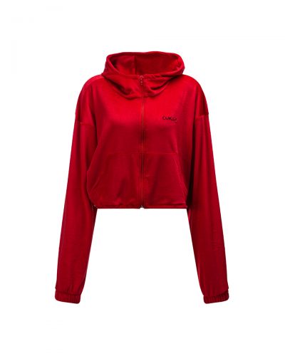 Komplet damski OLAVOGA VELVET WOOD 2025 czerwień - FashionPlace - 5