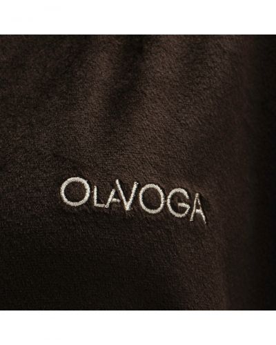 Komplet damski OLAVOGA VELVET WOOD 2025 brąz - FashionPlace - 5