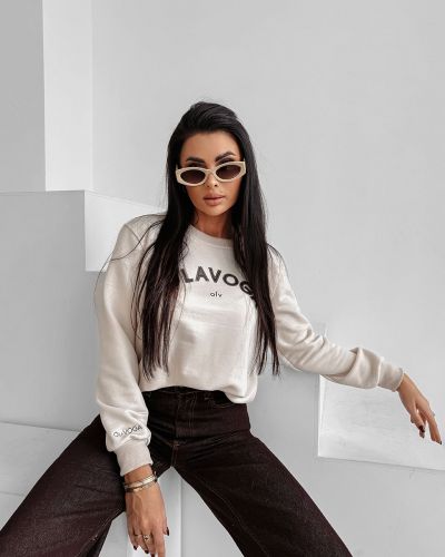 Bluza damska OLAVOGA GROV 2025 beż - FashionPlace - 2