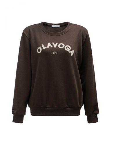 Bluza damska OLAVOGA GROV 2025 brąz - FashionPlace - 3