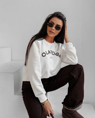 Bluza damska OLAVOGA GROV 2025 ecru - FashionPlace - 2