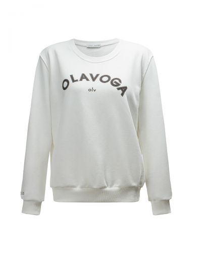 Bluza damska OLAVOGA GROV 2025 ecru - FashionPlace - 4