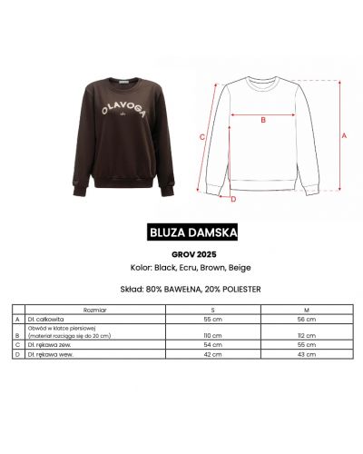 Bluza damska OLAVOGA GROV 2025 ecru - FashionPlace - 8