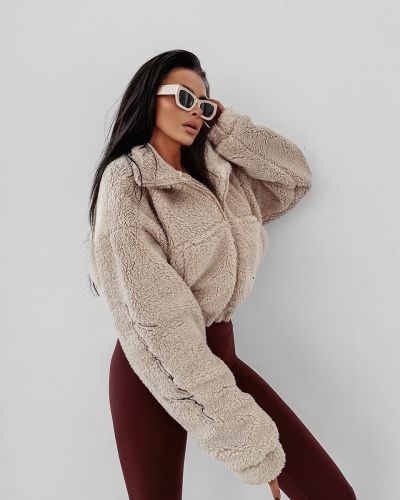 Bluza damska OLAVOGA TEDI 2025 beż - FashionPlace - 1