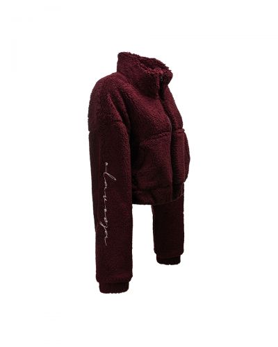 Bluza damska OLAVOGA TEDI 2025 burgund - FashionPlace - 6