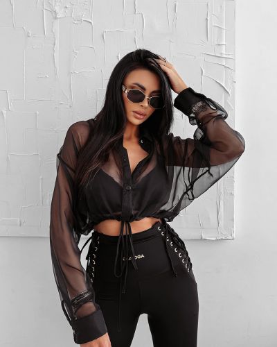 Koszula damska OLAVOGA WILD EDGE 2025 czerń - FashionPlace - 1