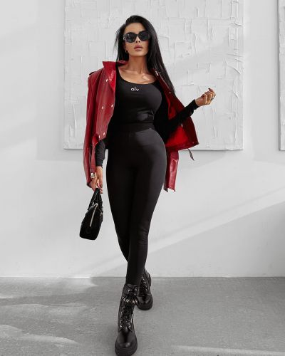 Bluzka damska OLAVOGA HAZZY 2025 czerń - FashionPlace - 2