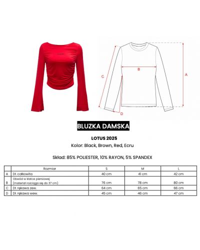 Bluzka damska OLAVOGA LOTUS 2025 ecru - FashionPlace - 6