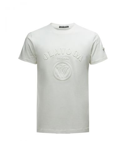 T-shirt męski OLAVOGA RAVEN 2025 ecru - FashionPlace - 3