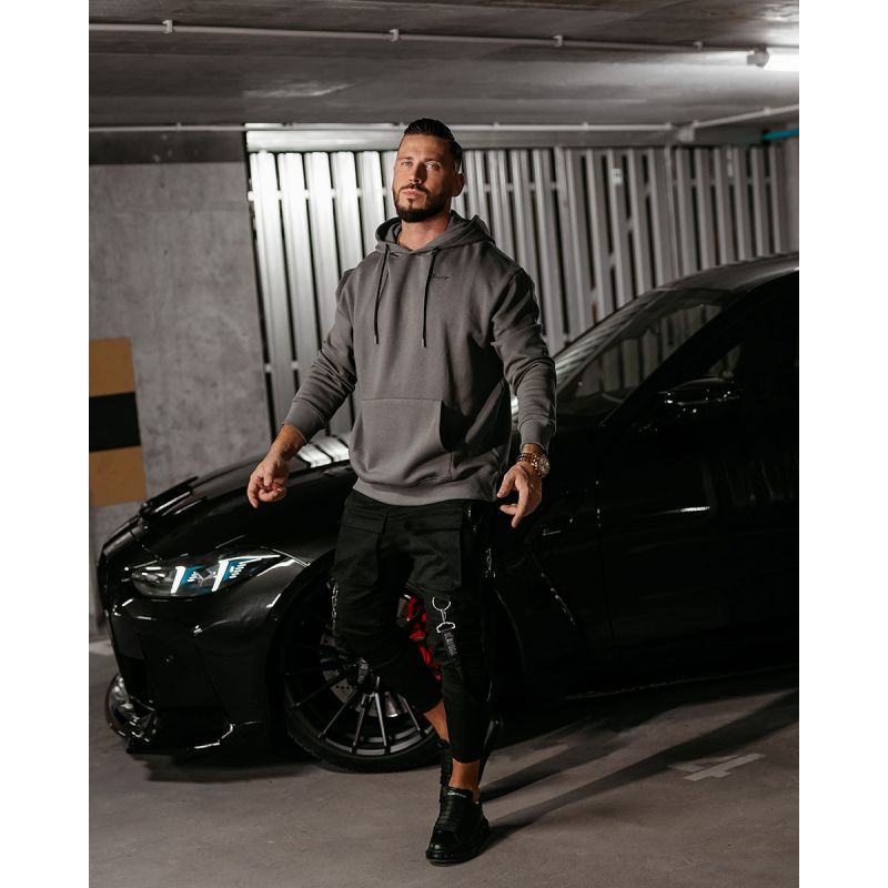 Bluza męska OLAVOGA TAZON 2025 szara - FashionPlace - 1