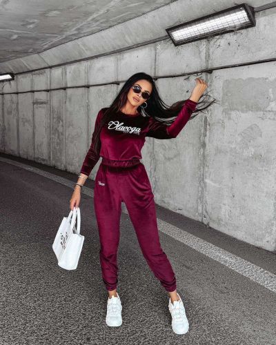 Komplet damski OLAVOGA SOULMATE 2025 burgund - FashionPlace - 2