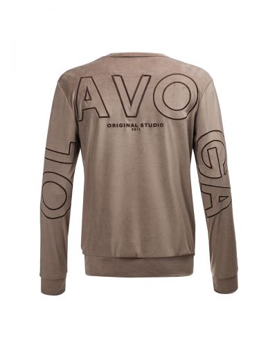 Komplet męski OLAVOGA VELVET ASH MEN 2025 latte - FashionPlace - 5