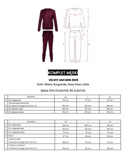 Komplet męski OLAVOGA VELVET ASH MEN 2025 latte - FashionPlace - 10