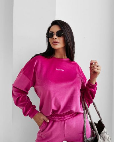 Komplet damski OLAVOGA VELVET ASH 2025 amarant - FashionPlace - 2
