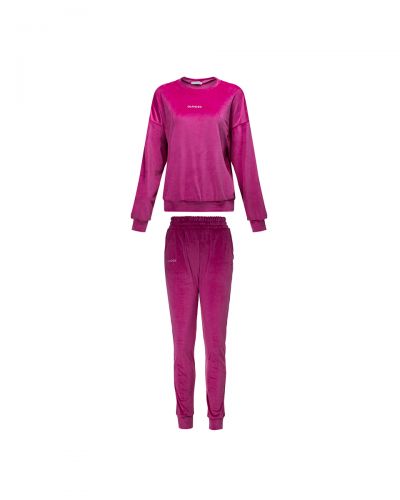 Komplet damski OLAVOGA VELVET ASH 2025 amarant - FashionPlace - 4