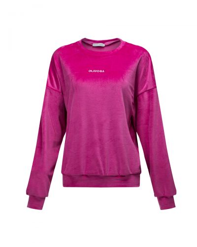 Komplet damski OLAVOGA VELVET ASH 2025 amarant - FashionPlace - 9