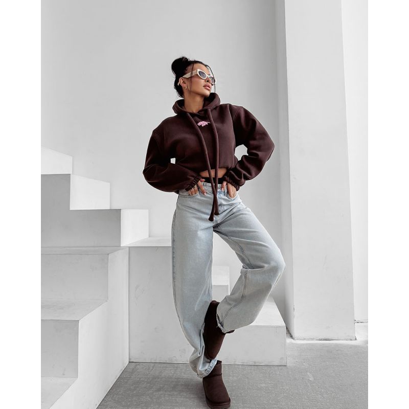 Bluza damska OLAVOGA FROST LAYER 2025 brąz - FashionPlace - 1
