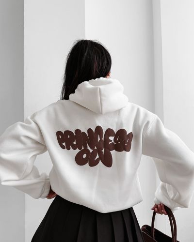 Bluza damska OLAVOGA FROST LAYER 2025 ecru - FashionPlace - 1