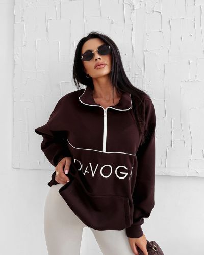 Bluza damska OLAVOGA EASTFIELD 2025 brąz - FashionPlace - 2