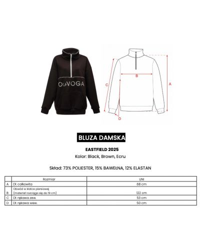 Bluza damska OLAVOGA EASTFIELD 2025 czerń - FashionPlace - 6