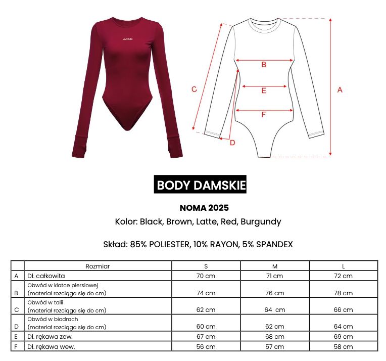 Body OLAVOGA NOMA 2025 czerń