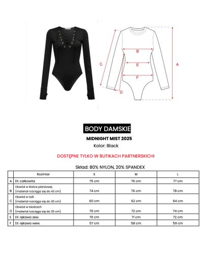 Body OLAVOGA MIDNIGHT MIST 2025 czerń - FashionPlace - 8