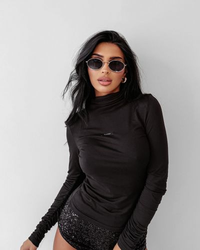 Bluzka damska OLAVOGA DREAMSCAPE 2025 czerń - FashionPlace - 2