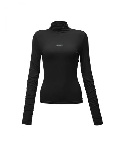 Bluzka damska OLAVOGA DREAMSCAPE 2025 czerń - FashionPlace - 6