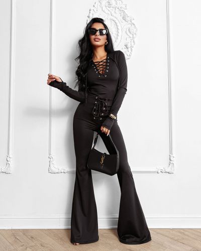 Spodnie damskie OLAVOGA WONDERLAND 2025 czerń - FashionPlace - 3