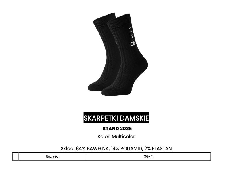 Skarpetki damskie OLAVOGA STAND 2025 multicolor - pięciopak