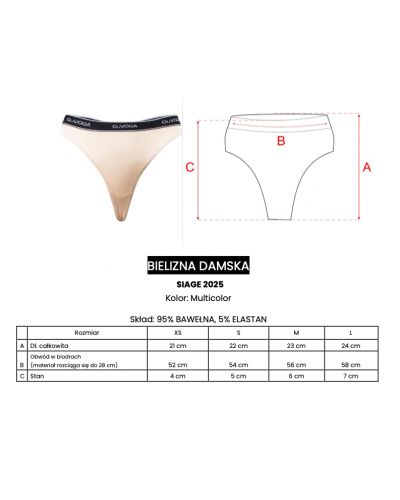Bielizna damska OLAVOGA SIAGE 2025 multicolor - trójpak - FashionPlace - 9