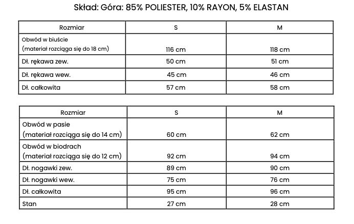 Komplet damski OLAVOGA BONITA 2025 czerń