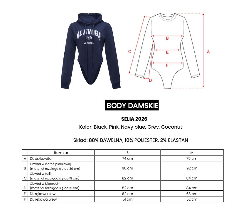 Body OLAVOGA SELIA 2026 róż