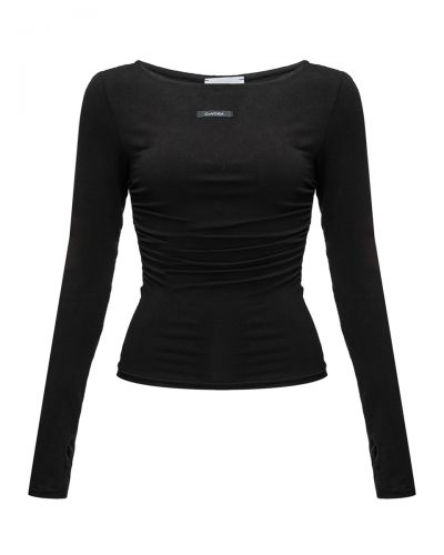 Bluzka damska OLAVOGA NELA 2026 czerń - FashionPlace - 4