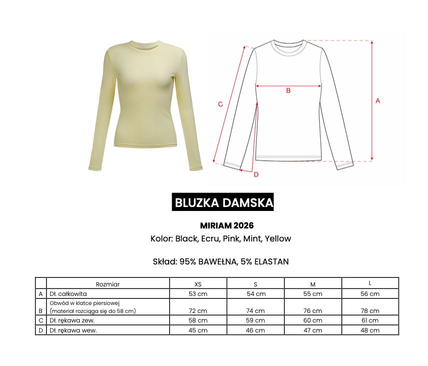 Bluzka damska OLAVOGA MIRIAM 2026 mięta