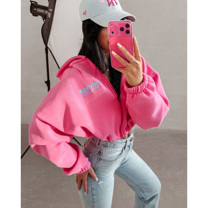 Bluza damska OLAVOGA TULIP 2026 róż - FashionPlace - 1