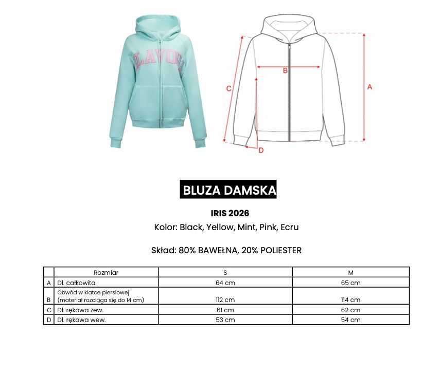 Bluza damska OLAVOGA IRIS 2026 czerń